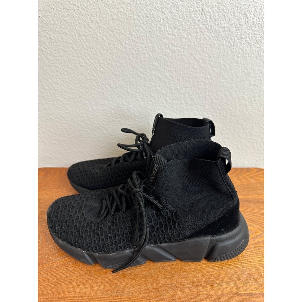 Women's Unbranded Stretch Pull On Ankle Boots Black Size 9W Sku 2719